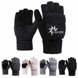 Wool and Acrylic Thick Convertible Fingerless Mitt
