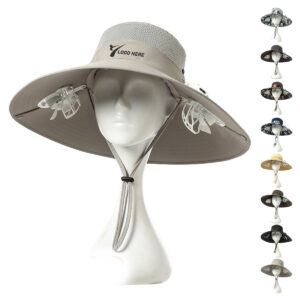 Outdoor Cap with Solar Fan
