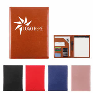 Waterproof Leather Padfolio w/ Calculator