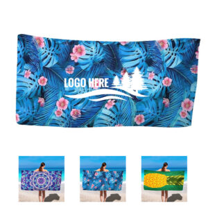 Summer Beach Towel with Quick Drying Velvet