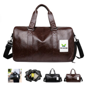 PU Leather Sport Duffel Bag